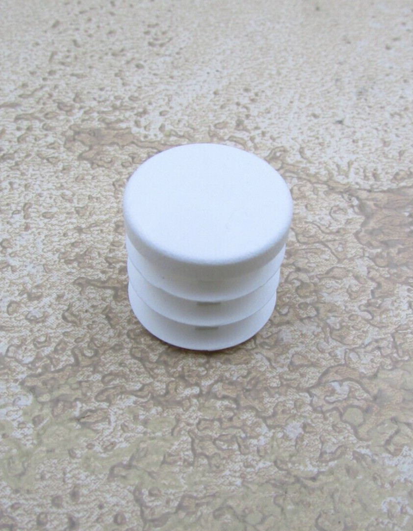 QTY 10 White Plastic 5/8″ OD, 14-23 Gauge Round Tube End Cap Insert Plug Glide