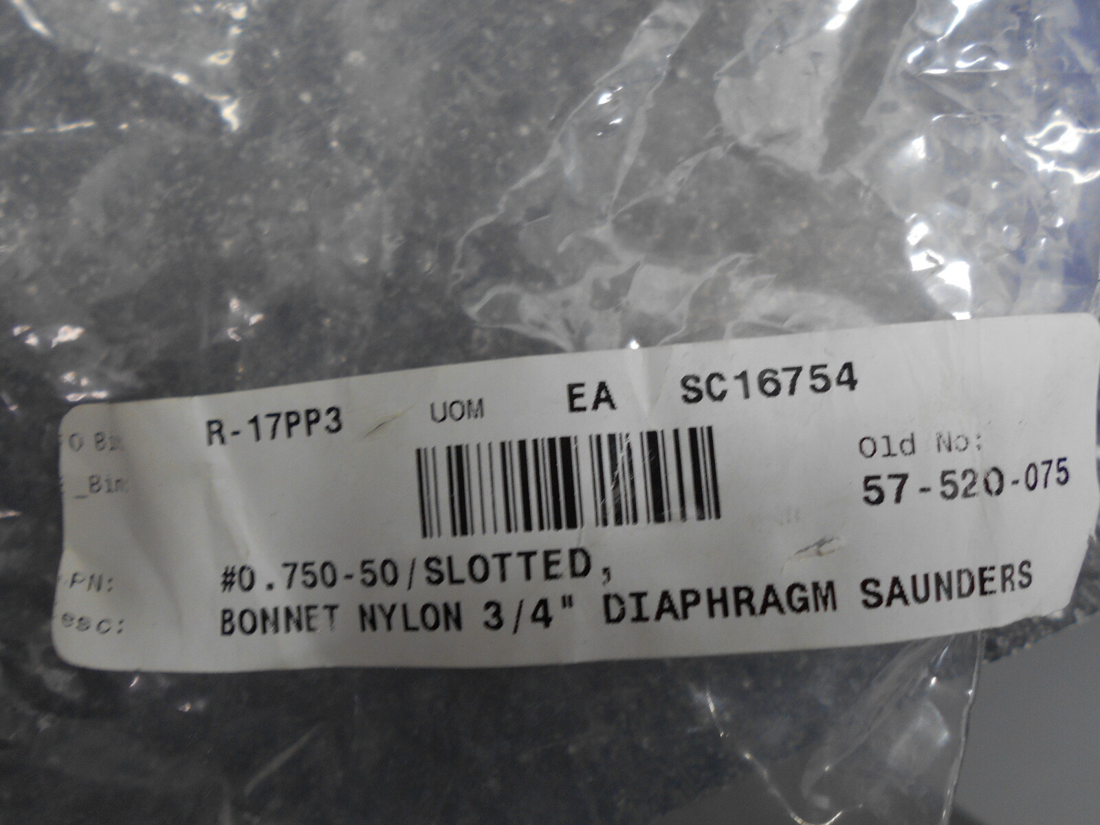 CRANE SAUNDERS #0.75-50/SLOTTED BONNET NYLON 3/4″ DIAPHRAGM DN20 PES