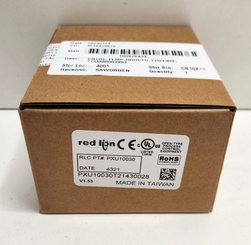 NEW FACTROY SEALED! RED LION 100-240V TEMPERATURE CONTROLLER PXU10030