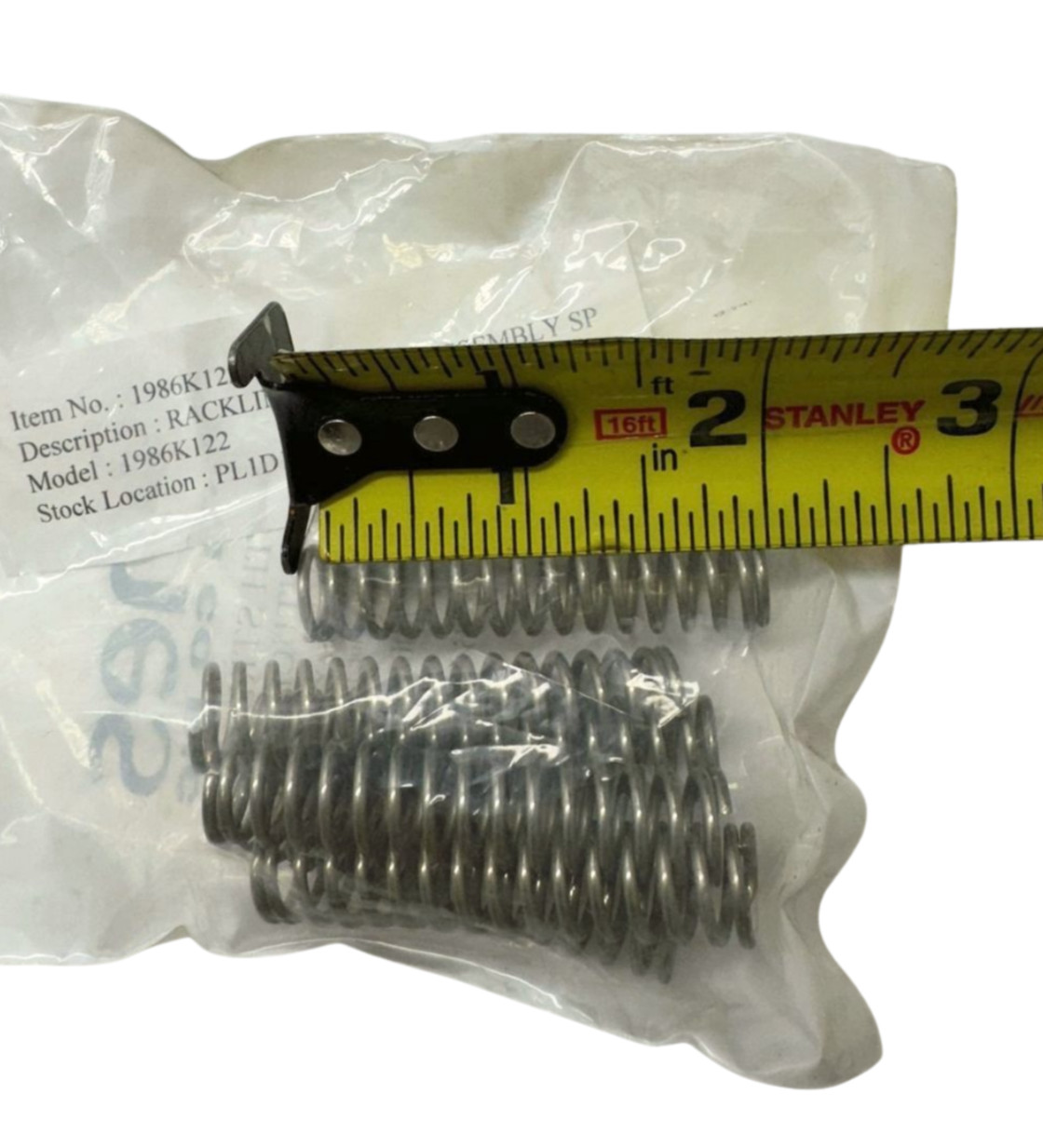 (Pack of 6) W.B. Jones 4068 Stainless Steel Spring 2″, 0.437 O.D.