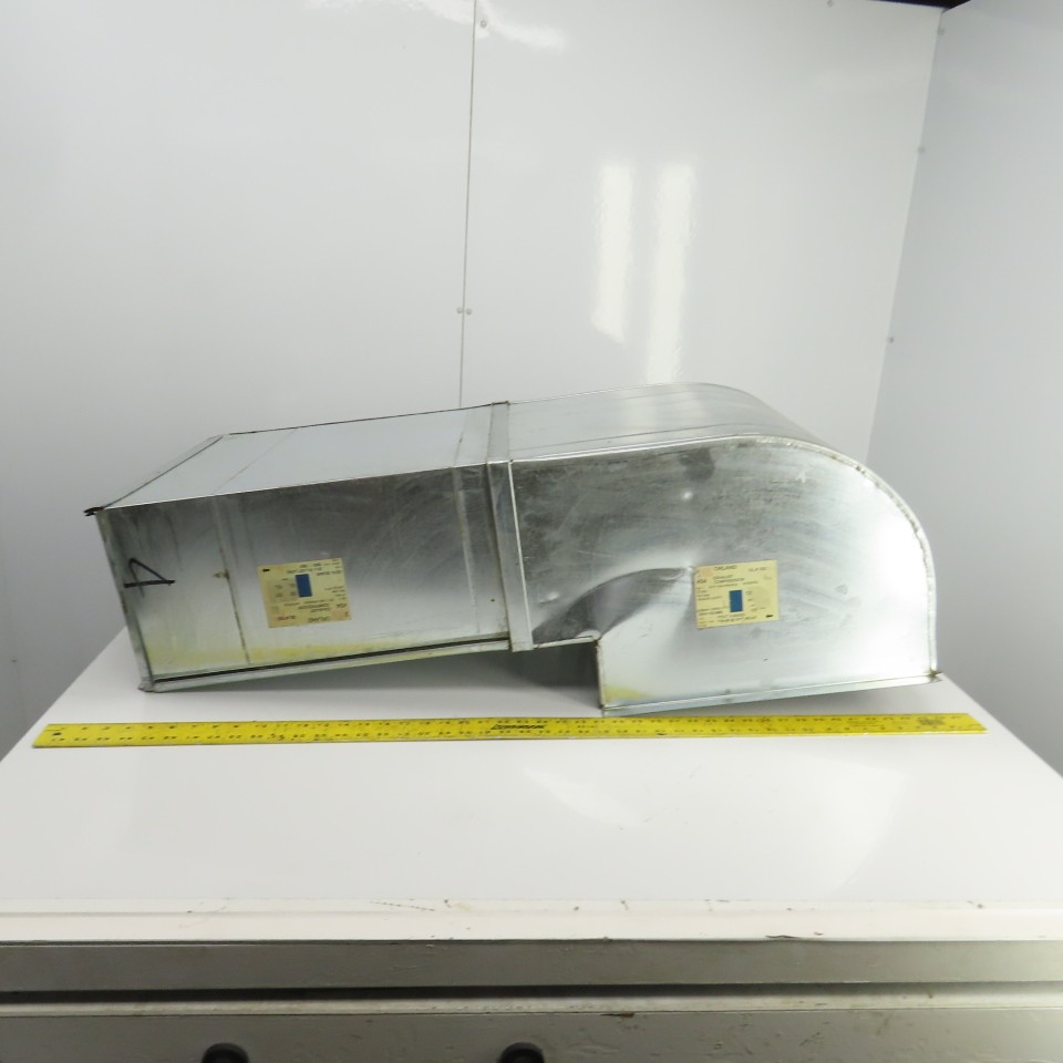 Orland DL #702 20″ x 10″ 24 Gauge Galvanized Air Duct 42″ OAL W/90° Elbow 41″OA
