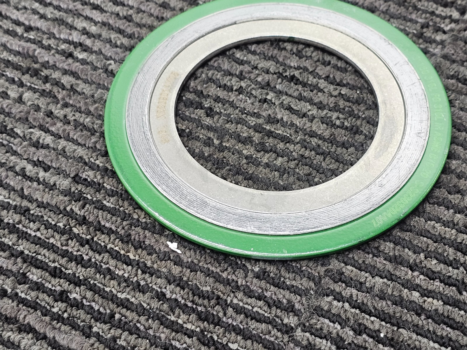 (QTY 10) 3S 3″ SPIRAL WOUND GASKET 150 316L FG 316L IR ASME B16.20