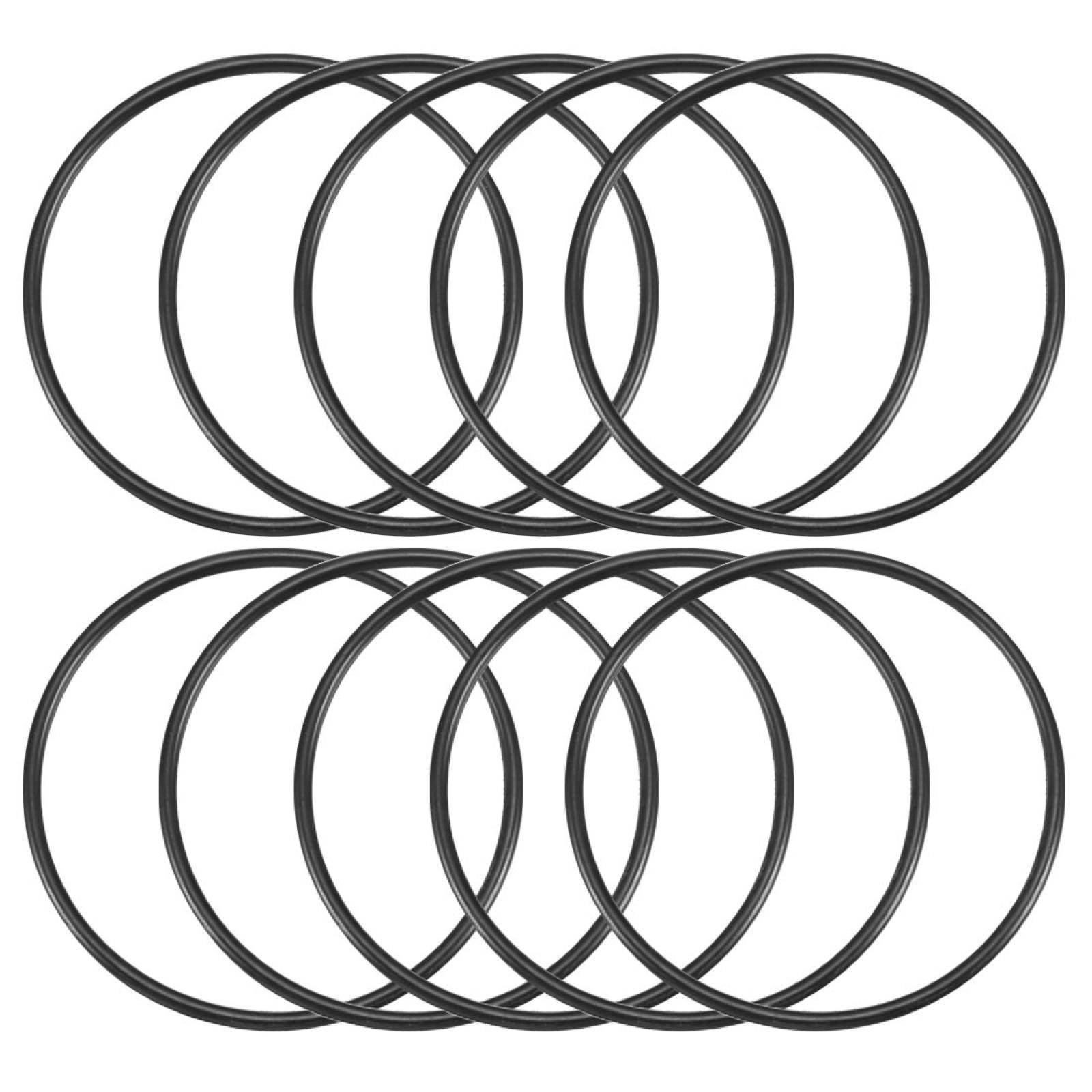 10 Pcs 55mm x 60mm x 2.5mm Nitrile Rubber Sealing O Ring Gasket Washer