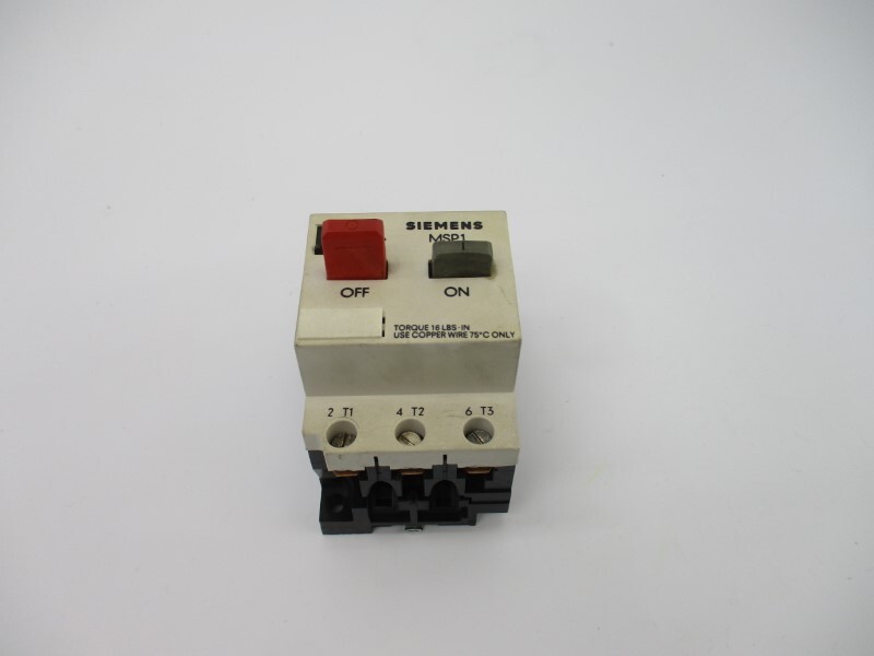 SIEMENS MSP10M 600VAC 5.0-8.0A NSNP