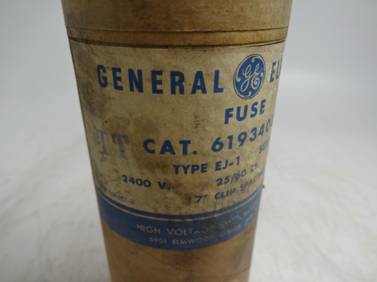 General Electric 6193403G5 Type EJ-1 Fuse 5E Amps 2400 Volts