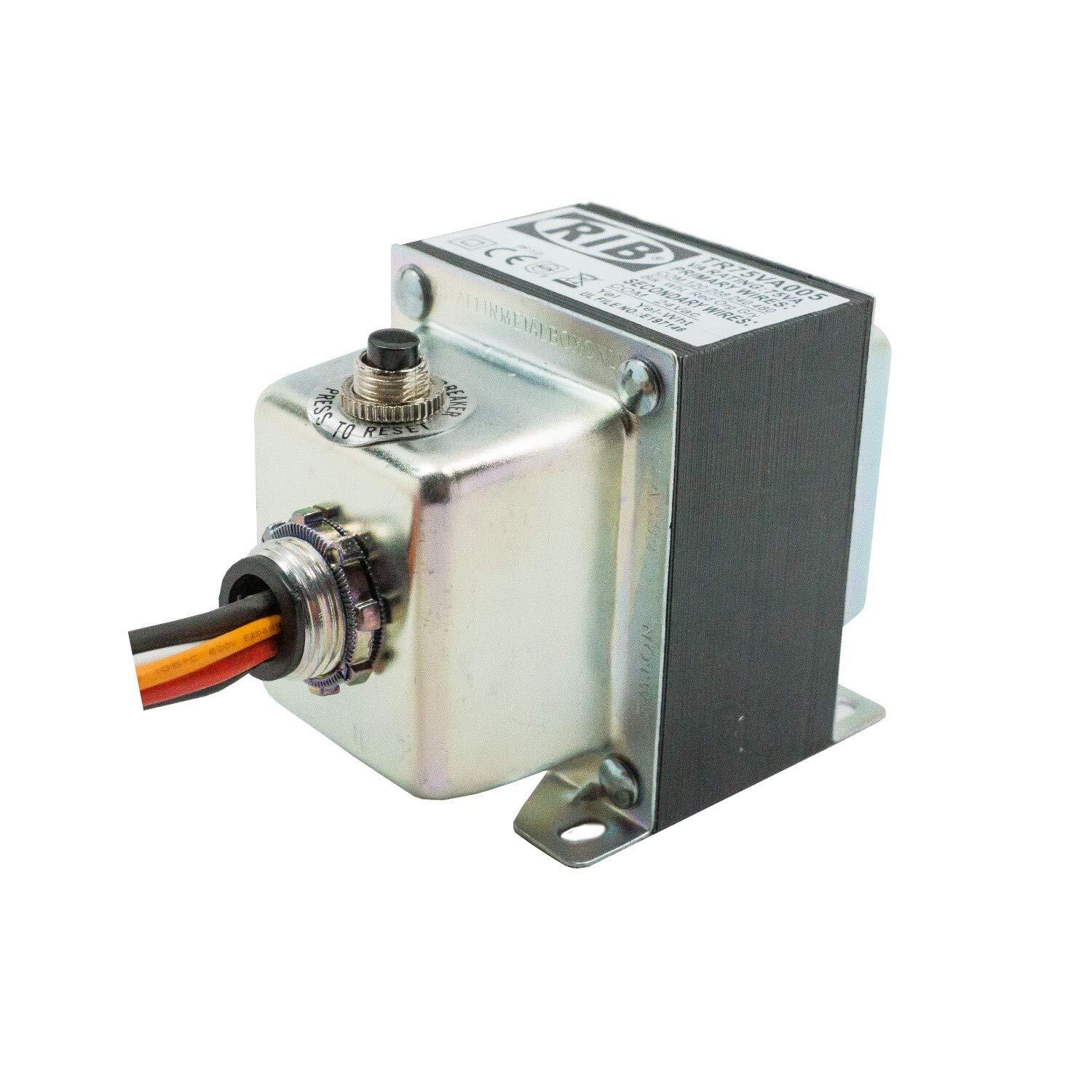 Functional Devices TR75VA005 Transformer 75 VA 480/240/208/120 to 24 Vac Circuit