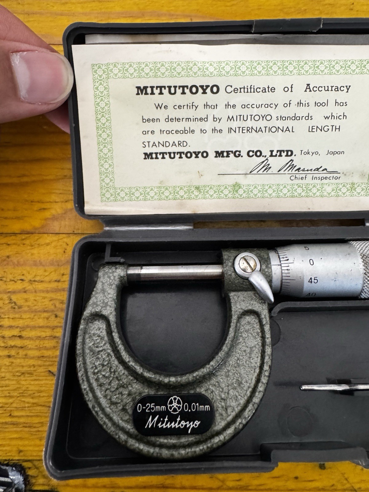 Mitutoyo 103-138 M110-50 Micrometer 25-50mm 0.01mm Japan USED