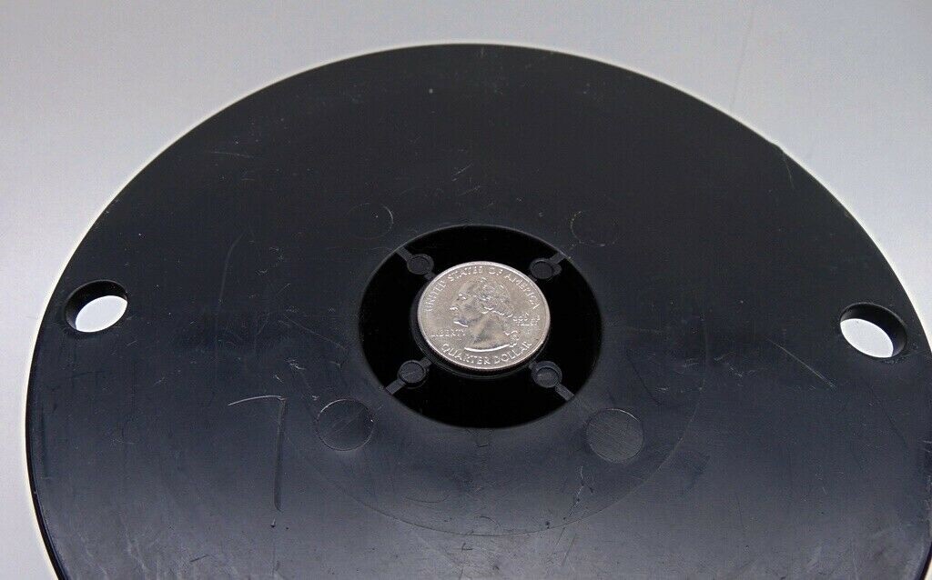 One (1) Large Empty Black Plastic Spool for Chain Cable Wire Paracord 6.75″ Tall