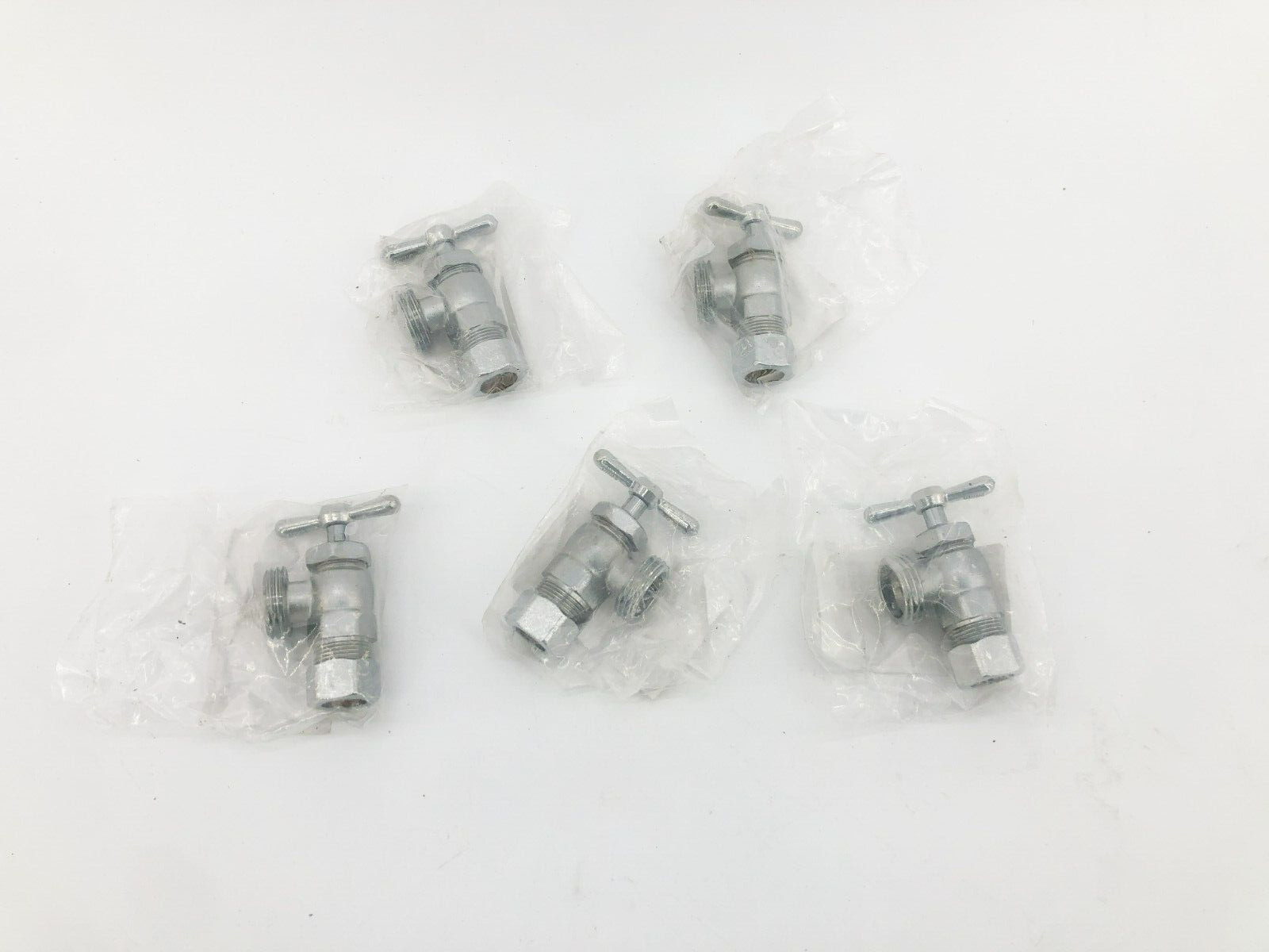 Lot of 5 New CSB VWM1/2C Brass COMP 1/2″ Washing Machine Valves