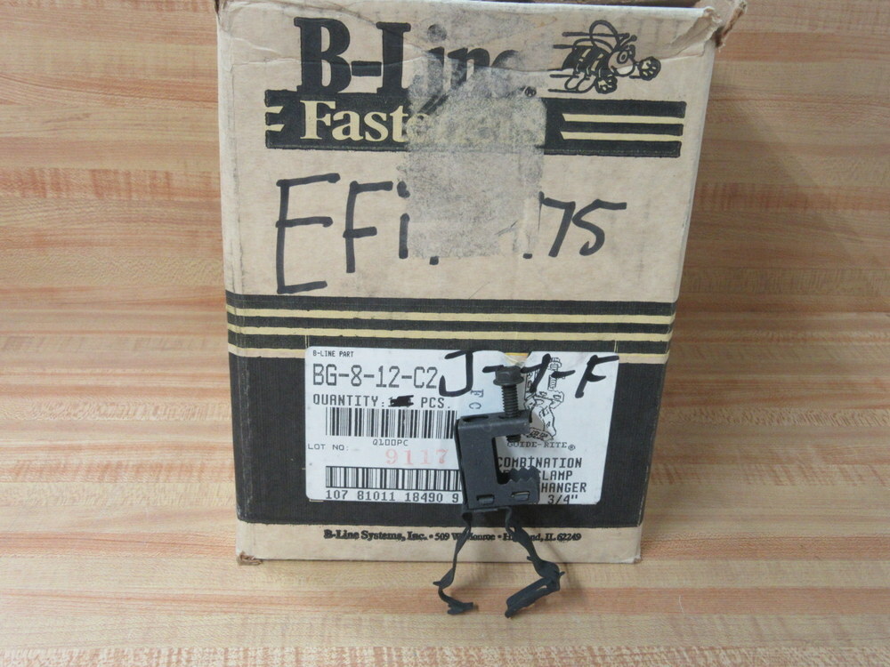 B-Line BG-8-12-C2 1/2″-3/4″ Conduit To Beam Fastner BG812C2 (Pack of 40)
