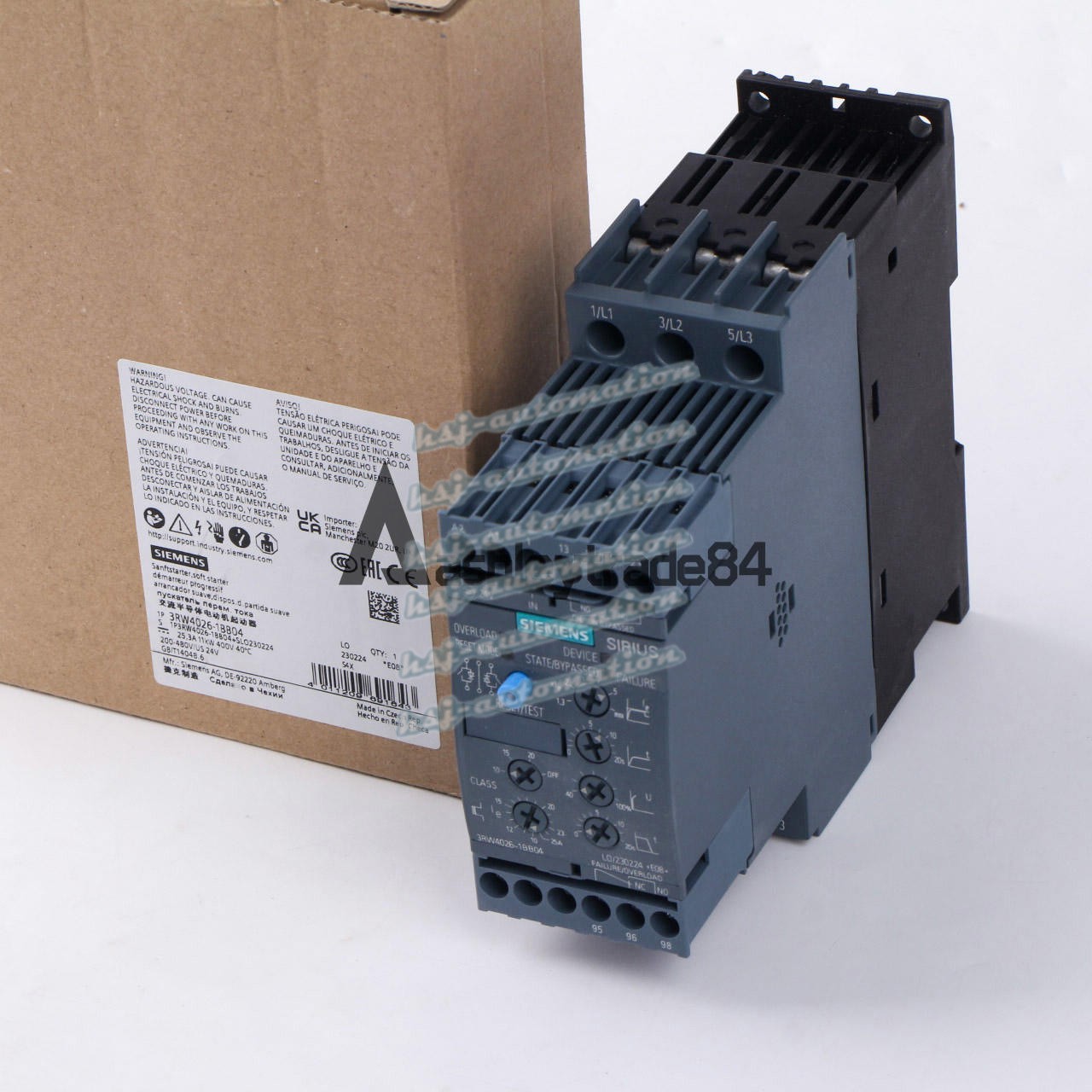ONE NEW 3RW4026-1BB04 Siemens Soft Starter 3RW 4026-1BB04