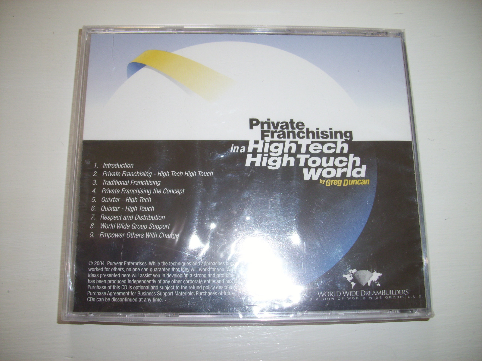 Private Franchising in a high tech high touch world CD Business Wholesale