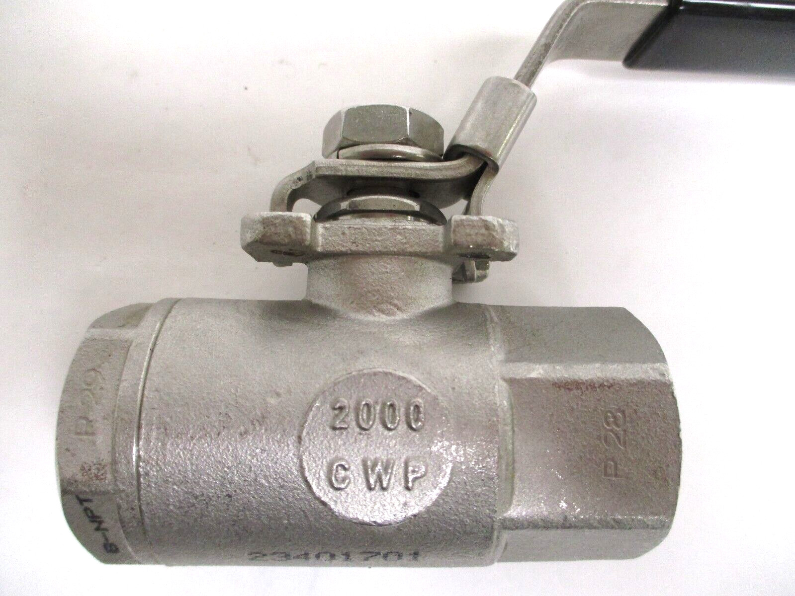 3/4″ FNPT SST 2000 PSI BALL VALVE, LEVER OP., LOT OF 2 ,SURPLUS
