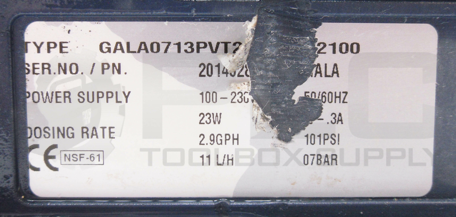 PROMINENT FLUID CONTROLS GALA0713PVT260UDC12000 GAMMA/L METERING PUMP *READ*