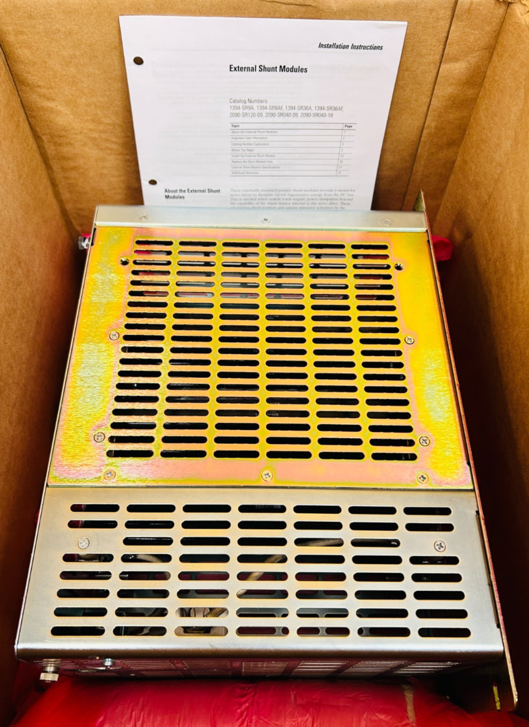 Allen Bradley 1394-SR36A (Ser:B) (PN-C10138) 680 VDC, 1800 W Shunt Module. New!