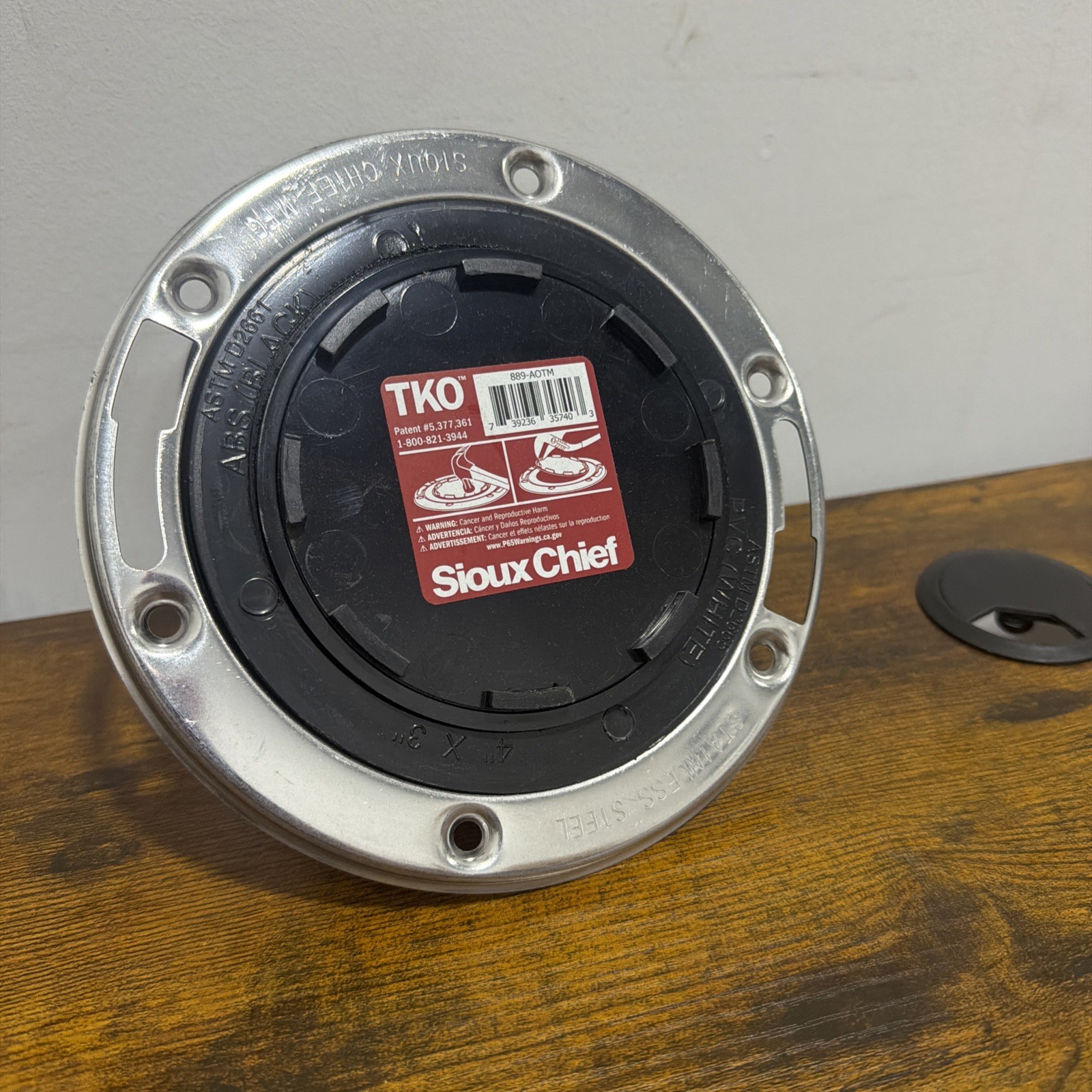 Sioux Chief 889AOTM 3quot; ABS Offset Closet Flange w/ TKO