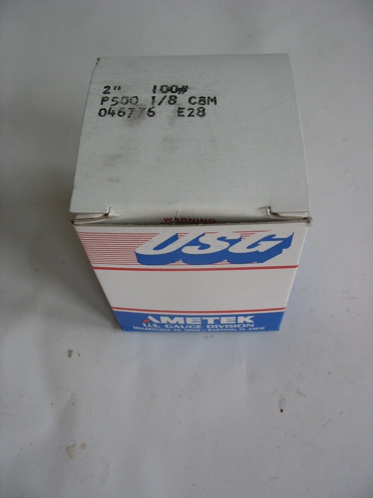 New Made in USA Ametek USG Gauge P500 0-100 PSI 2″ Face 1/4″ NPT Back mount