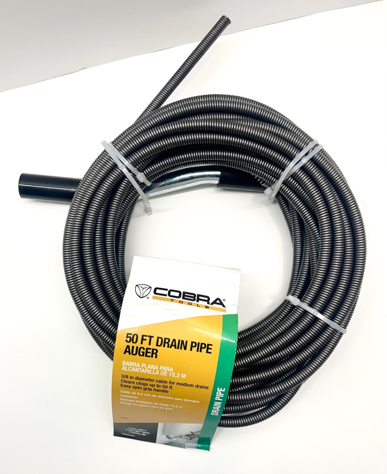 NEW – Cobra Tools 3/8″ x 50′ Drain Sewer Pipe Auger, 20500