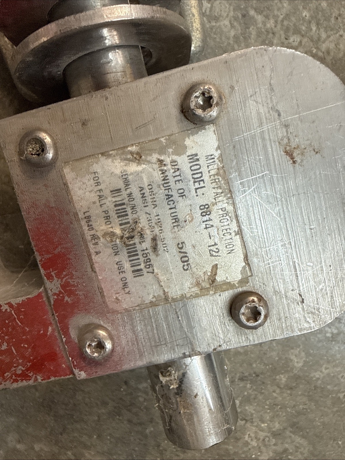 8814-12 Miller Shadow Adjustable Beam Clamp Anchor 4” to 12”
