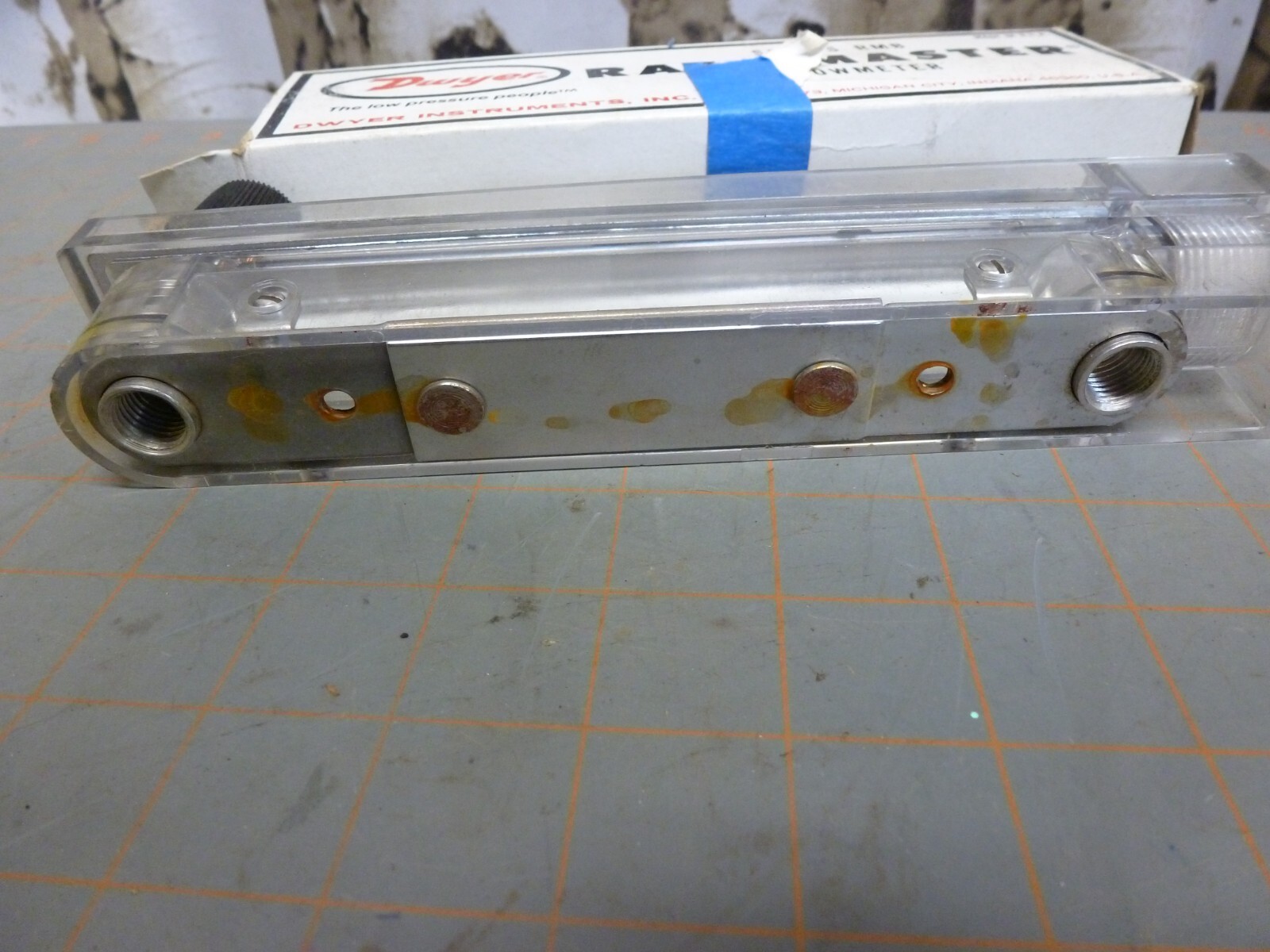Used Dwyer Rate-Master Flowmeter RMB-49-SSV, 0-5.0 SCFH AIR