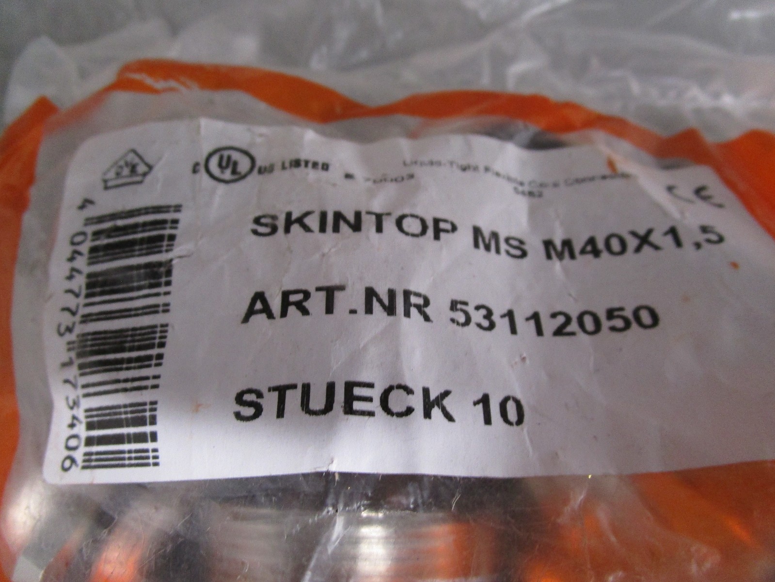 Lot of 20 Lapp Skintop 53112050 Cable Gland MS-M40X1.5