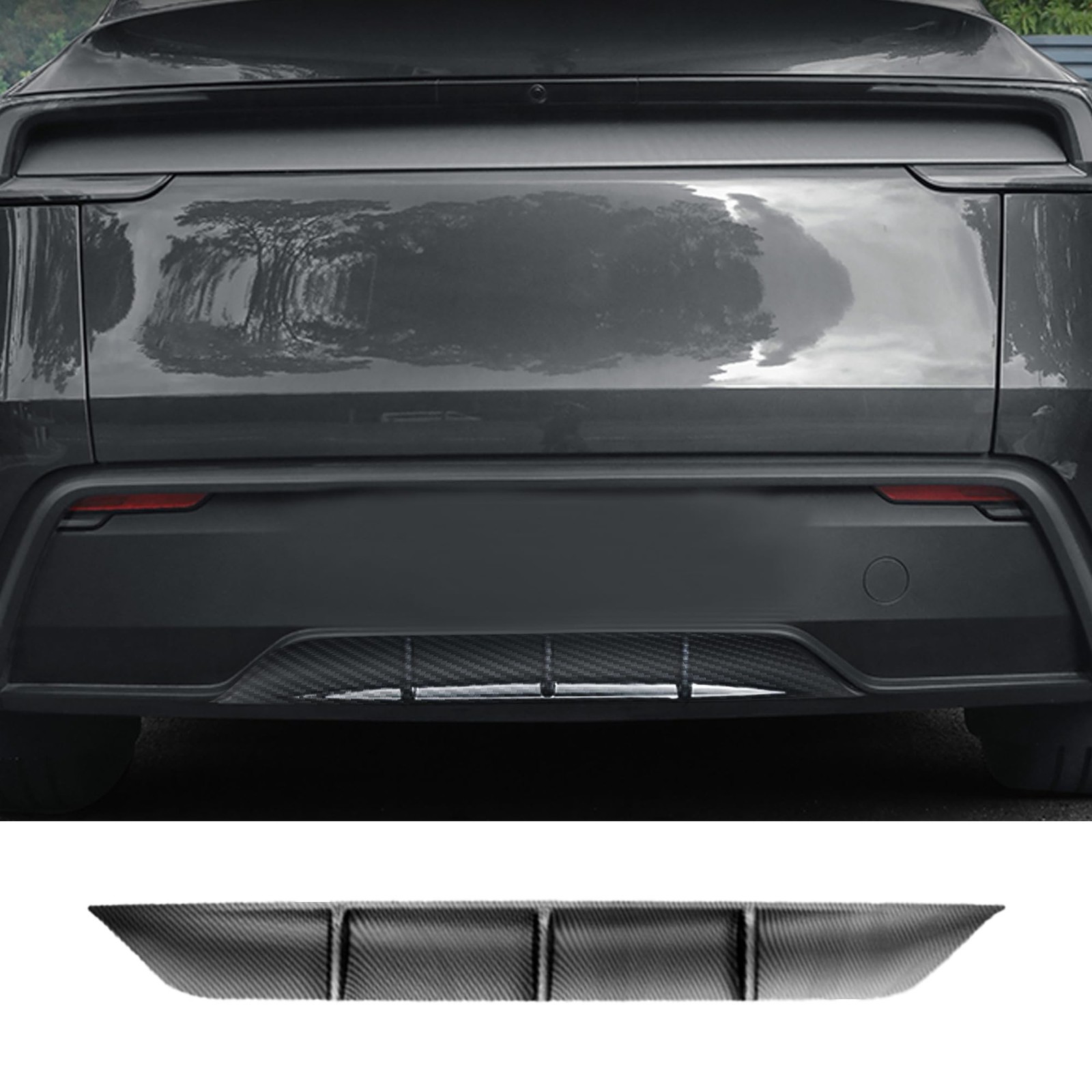 Rear Diffuser for Telsa Model Y Juniper 2025-2026 Without Drilling，Trunk