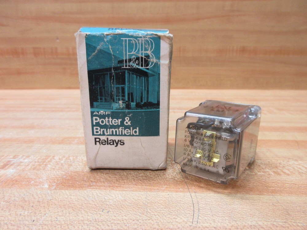 Potter & Brumfield KRP-14AG-6V AC Relay KRP-14AG-6VAC