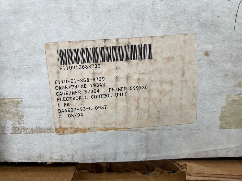 5 Ton M939 M900 CTIS Control Unit 70/80 PSI, 12363470, 676422, 6110-01-268-8739