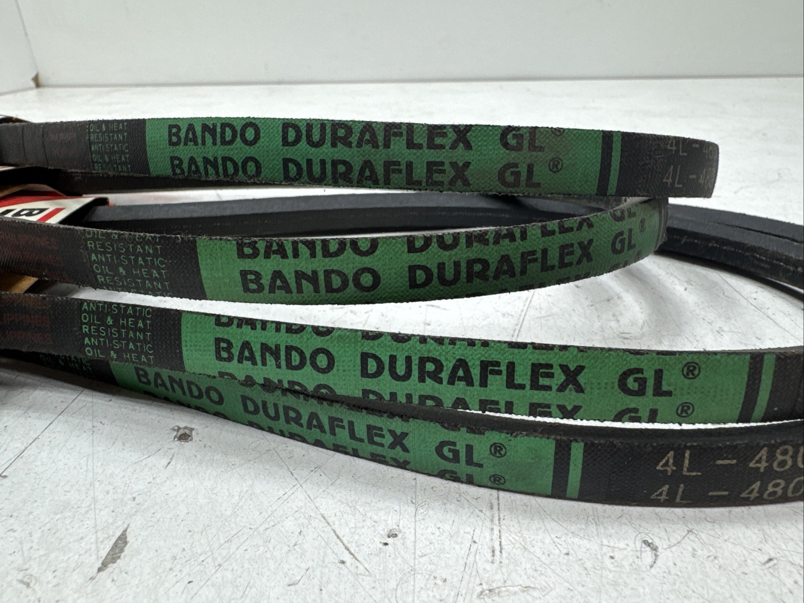(Qty.4) Bando Duraflex GL 4L480 , 4L-480 , 4L 480 Standard V-belt