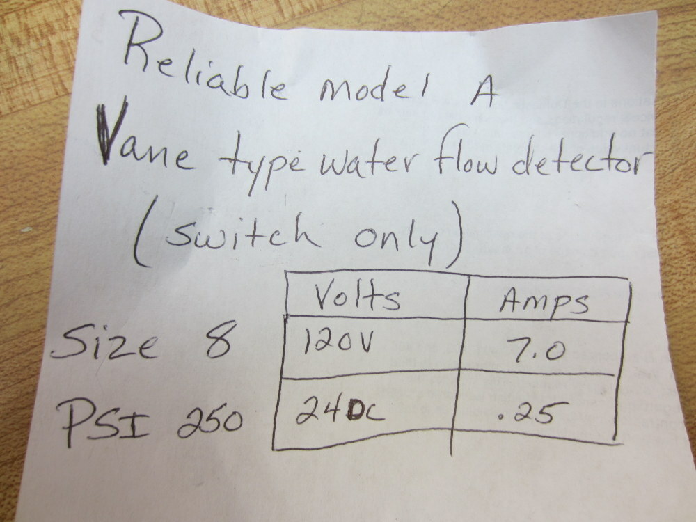 Part 8021 Reliable Model A Vane Switch Only w/Hardware