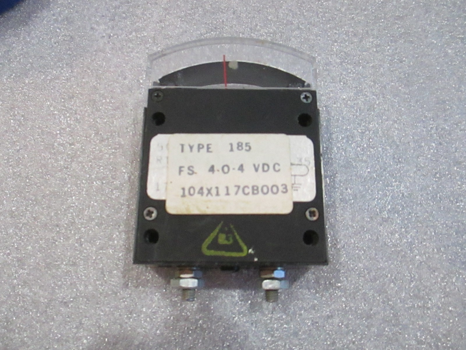 GE Type 185 DC Volt Meter 20V Vintage 03C12