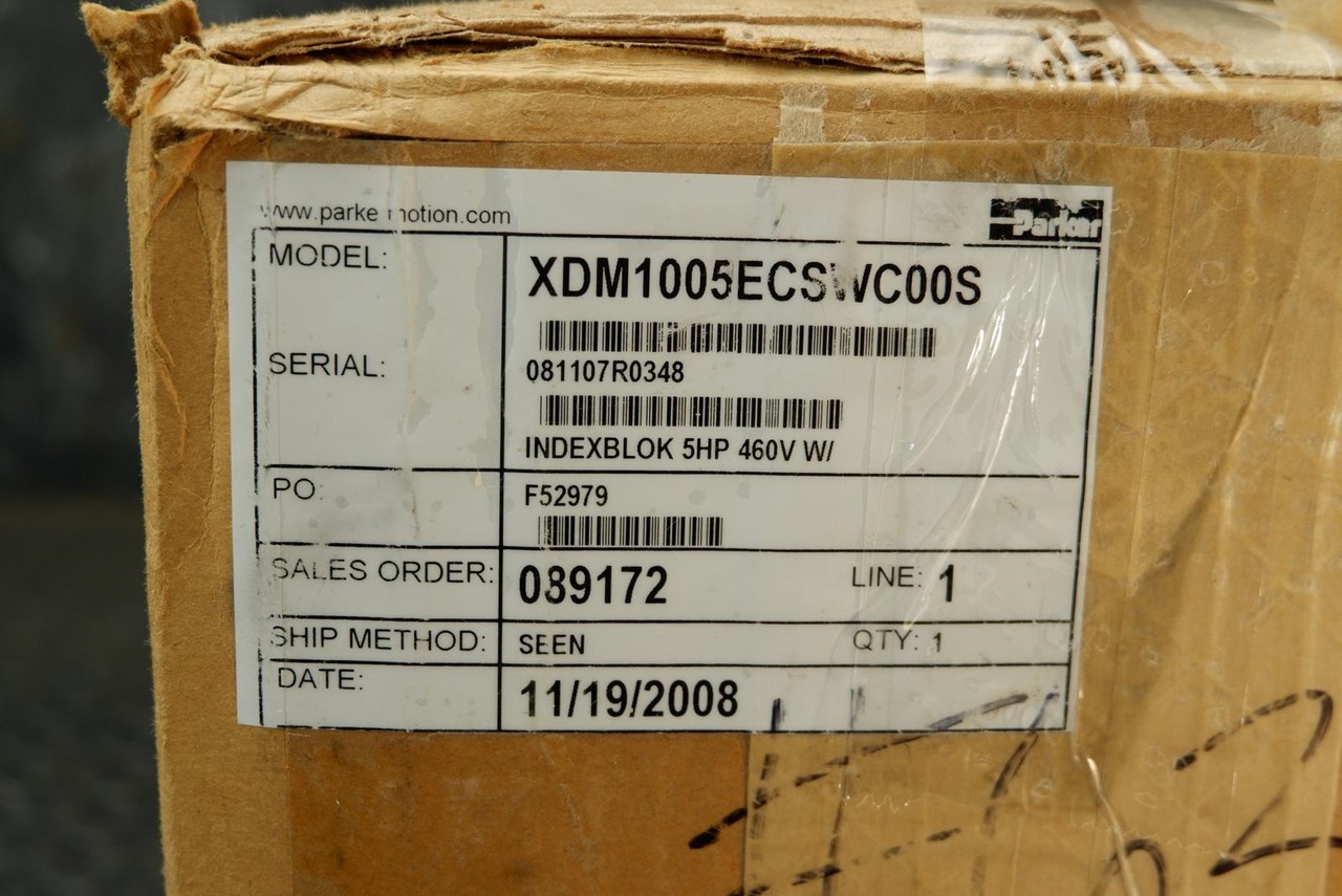 Parker XDM1005ECSWC00S IndexBlok XDM1105E Sensorless Drive 5 HP