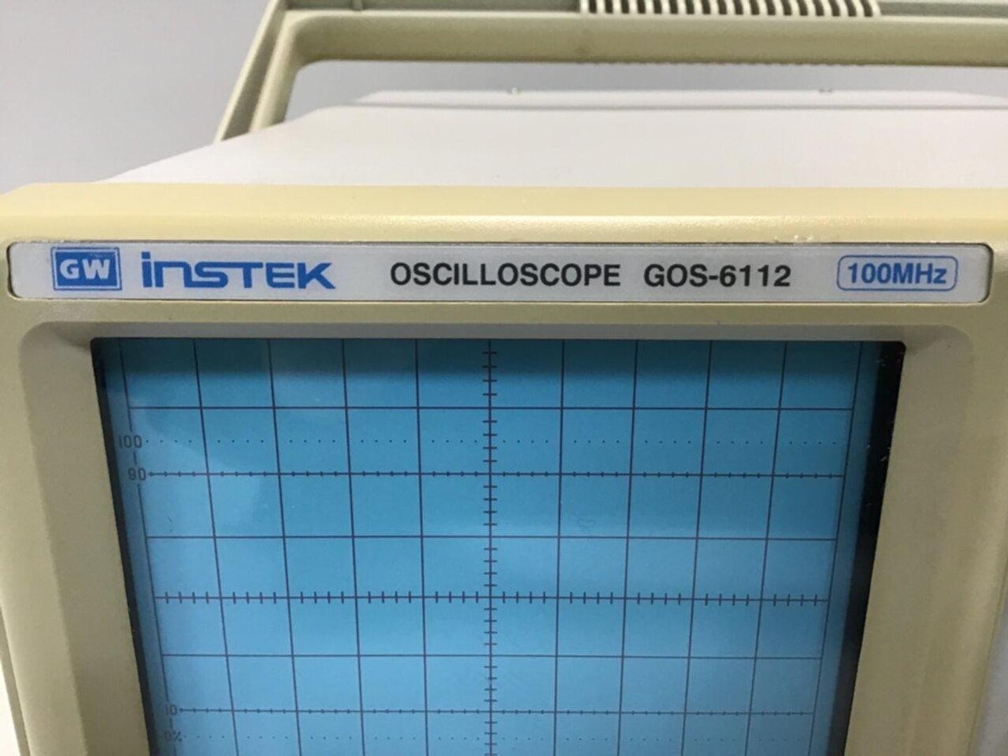 GW INSTEK Oscilloscope GOS-6112 Used #119526