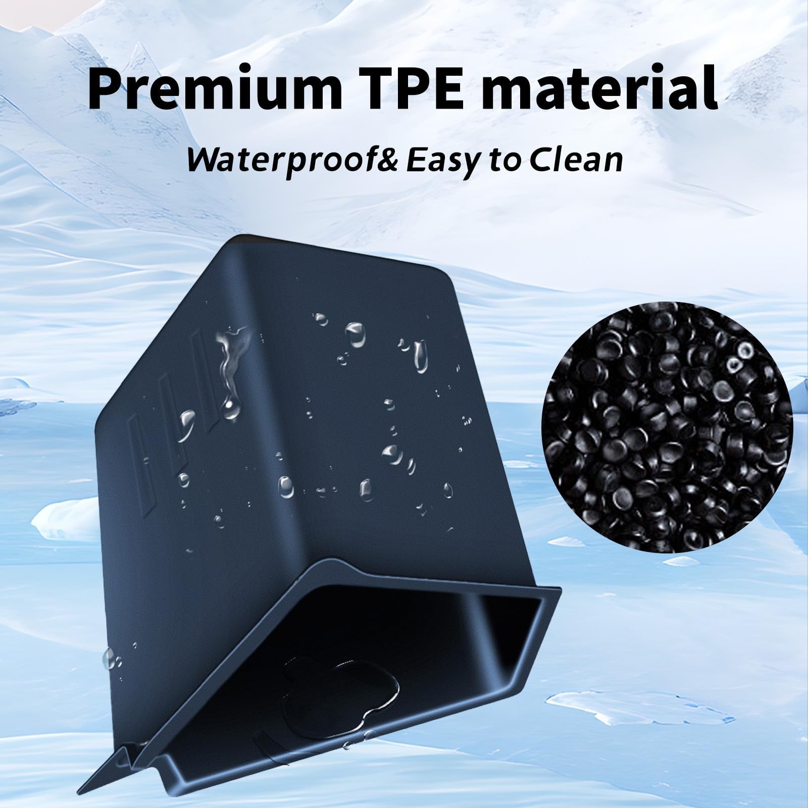 2025 2026 Model Y Juniper Trunk Storage Bins, 2PCS | TPE Waterproof, Anti Sli…