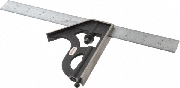 Starrett 2 Piece, 12″ Combination Square Set 1/100, 1/32, 1/50 & 1/64″ (16R) …