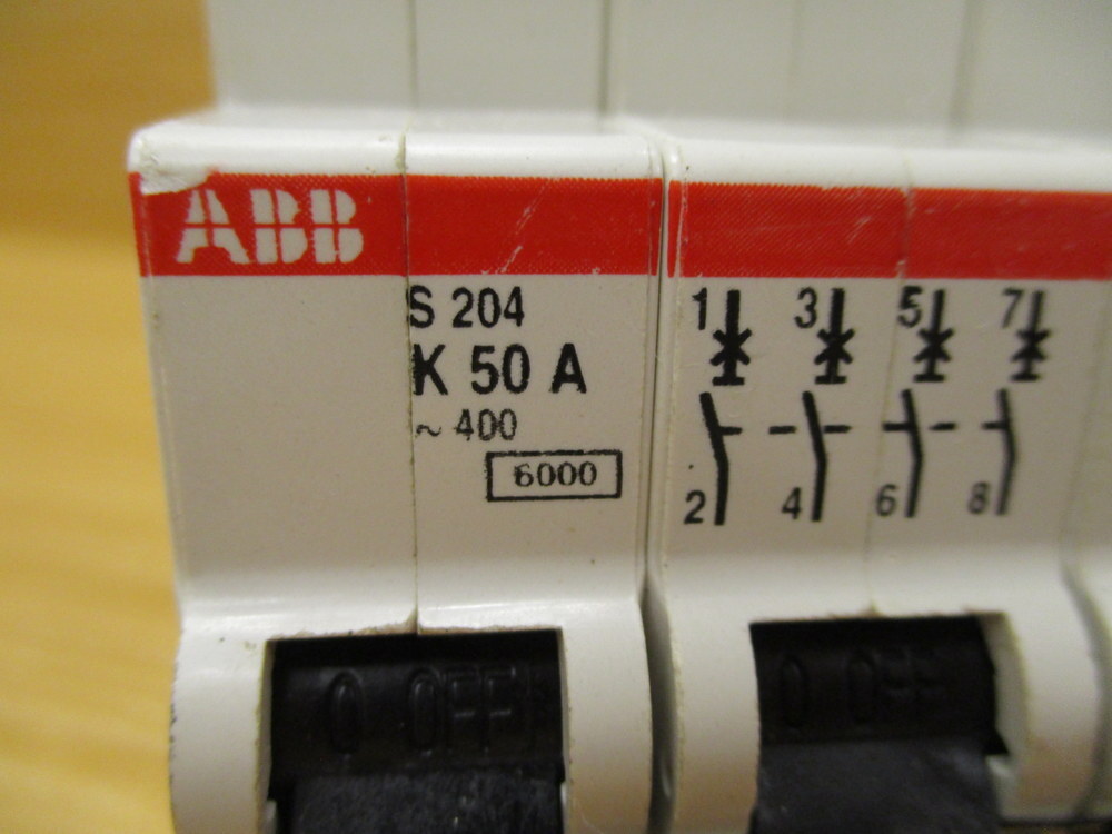ABB S204 K50A 50A Circuit Breaker S204K50A