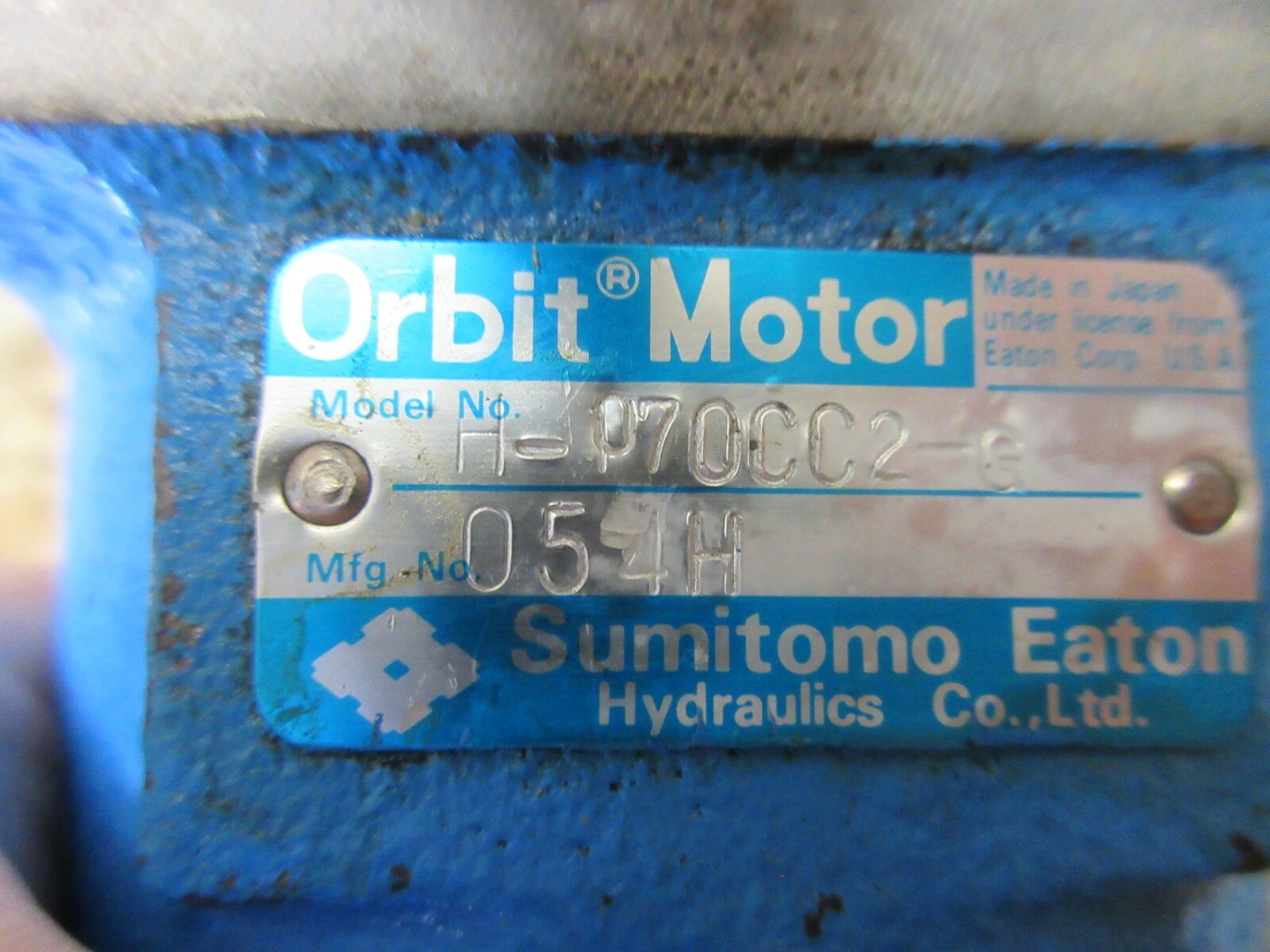 SUMITOMO EATON ORBIT MOTOR H-070CC2-G MFG 054H H-170CC2-G YAM CK1 CNC