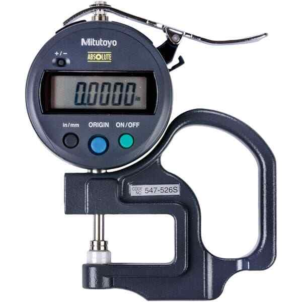 Mitutoyo 547-526S Electronic Thickness Gage, 0.0002″ Acc, 0mm – 12mm Range