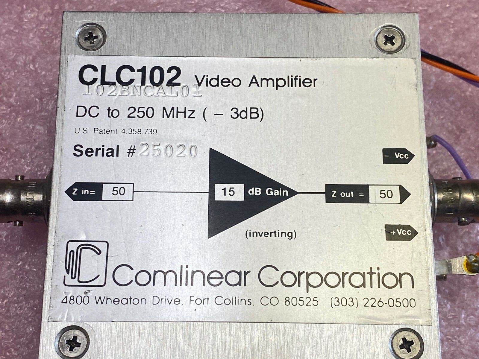 CLC102 VIDEO AMPLIFIER