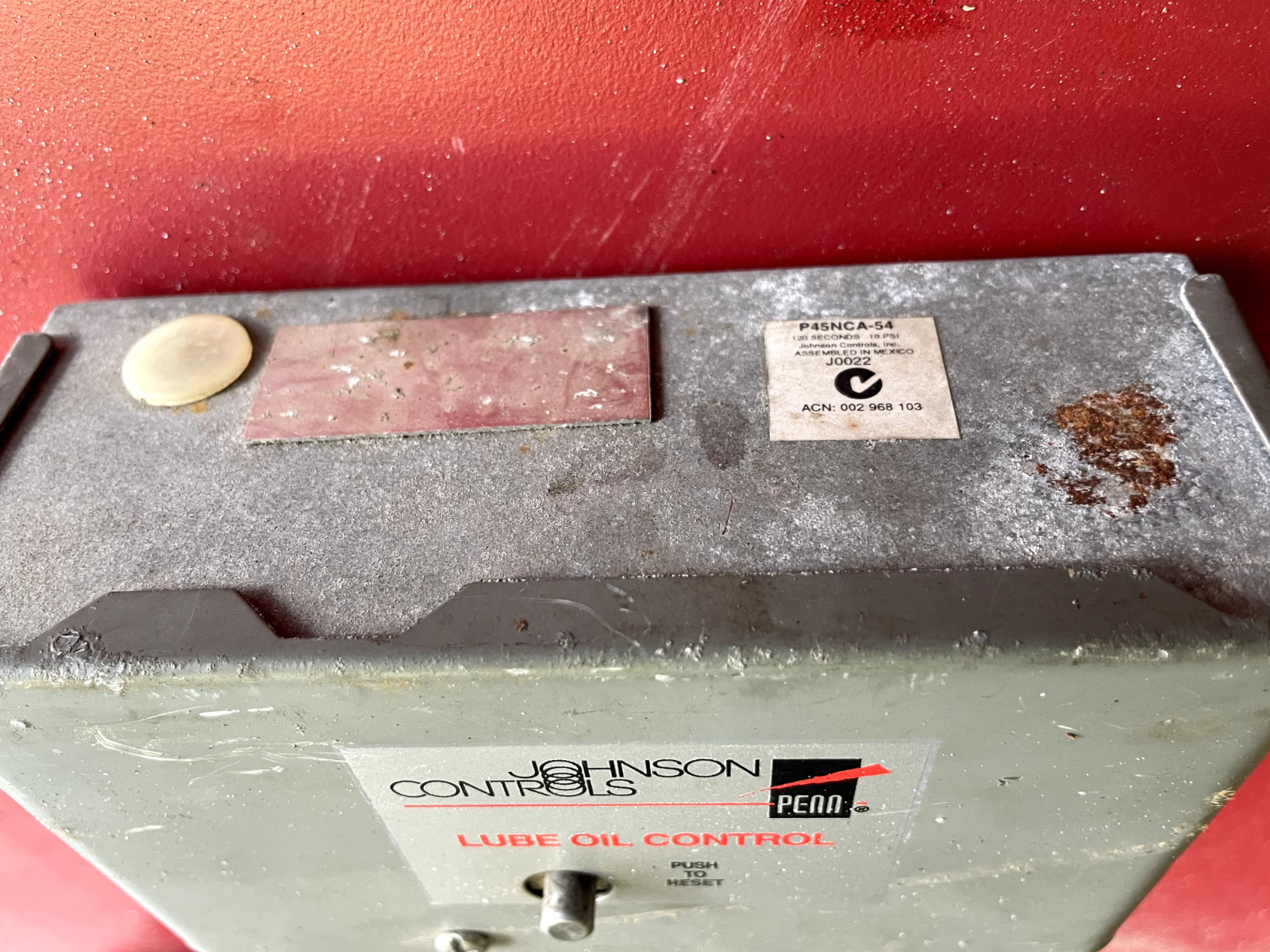 JOHNSON CONTROLS P45NCA-54 P45NCA54 PENN LUBE OIL CONTROL