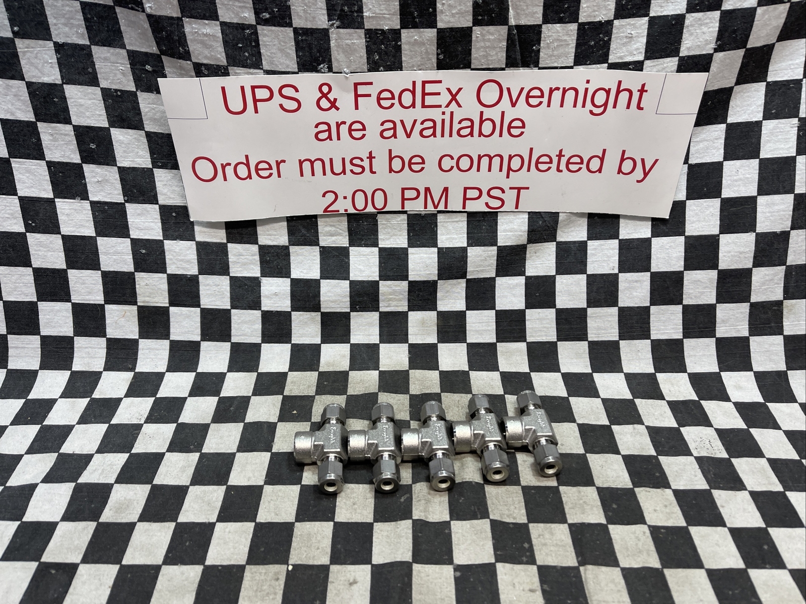 SWAGELOK Female Branch Tee 1/4″, SS-400-3-4TTF, LOT OF 5, SHIPSAMEDAY#1606V9