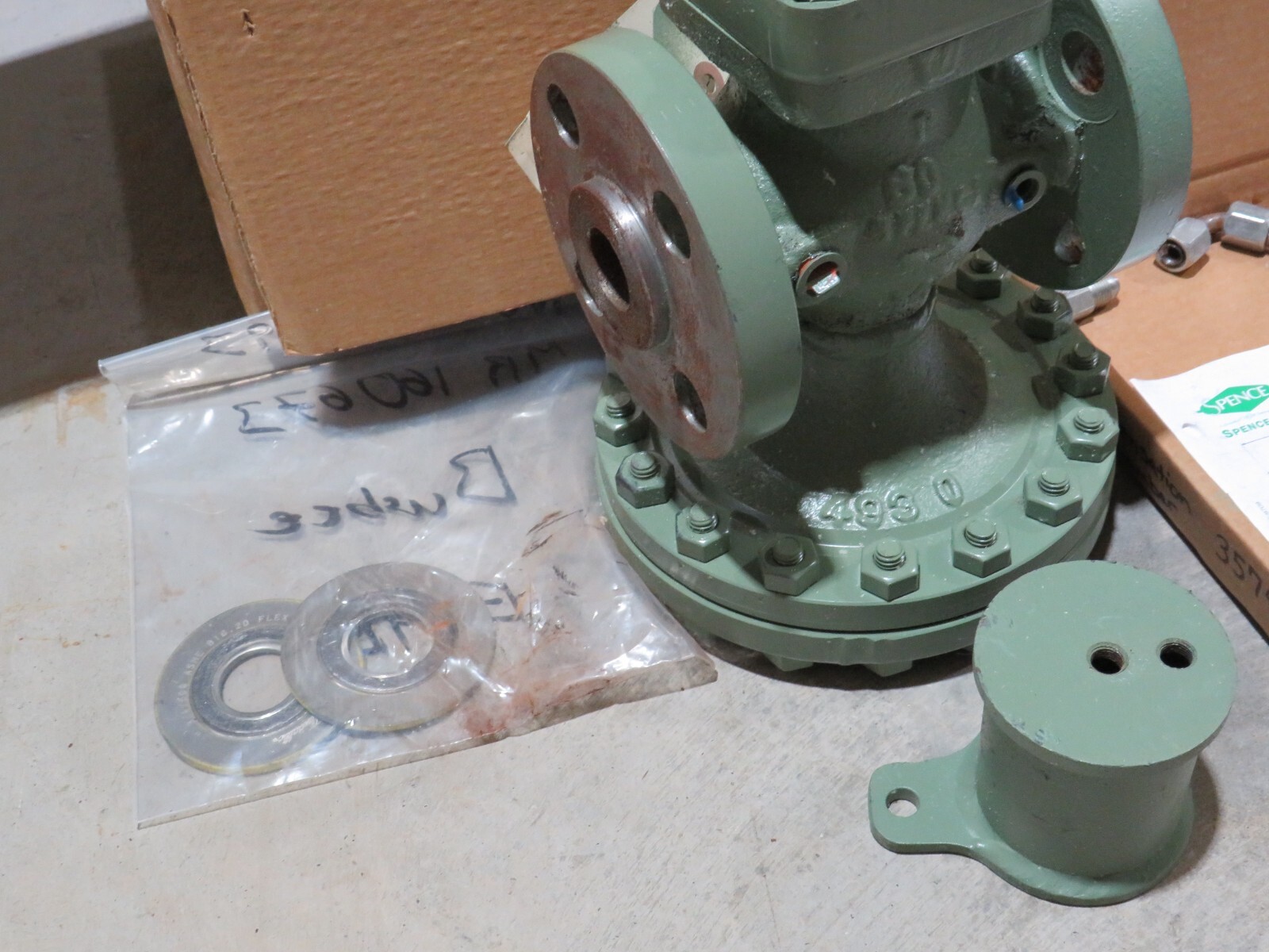 SPENCE ENGINEERING VALVE TYPE E 357922-1 PRESSURE REGULATOR