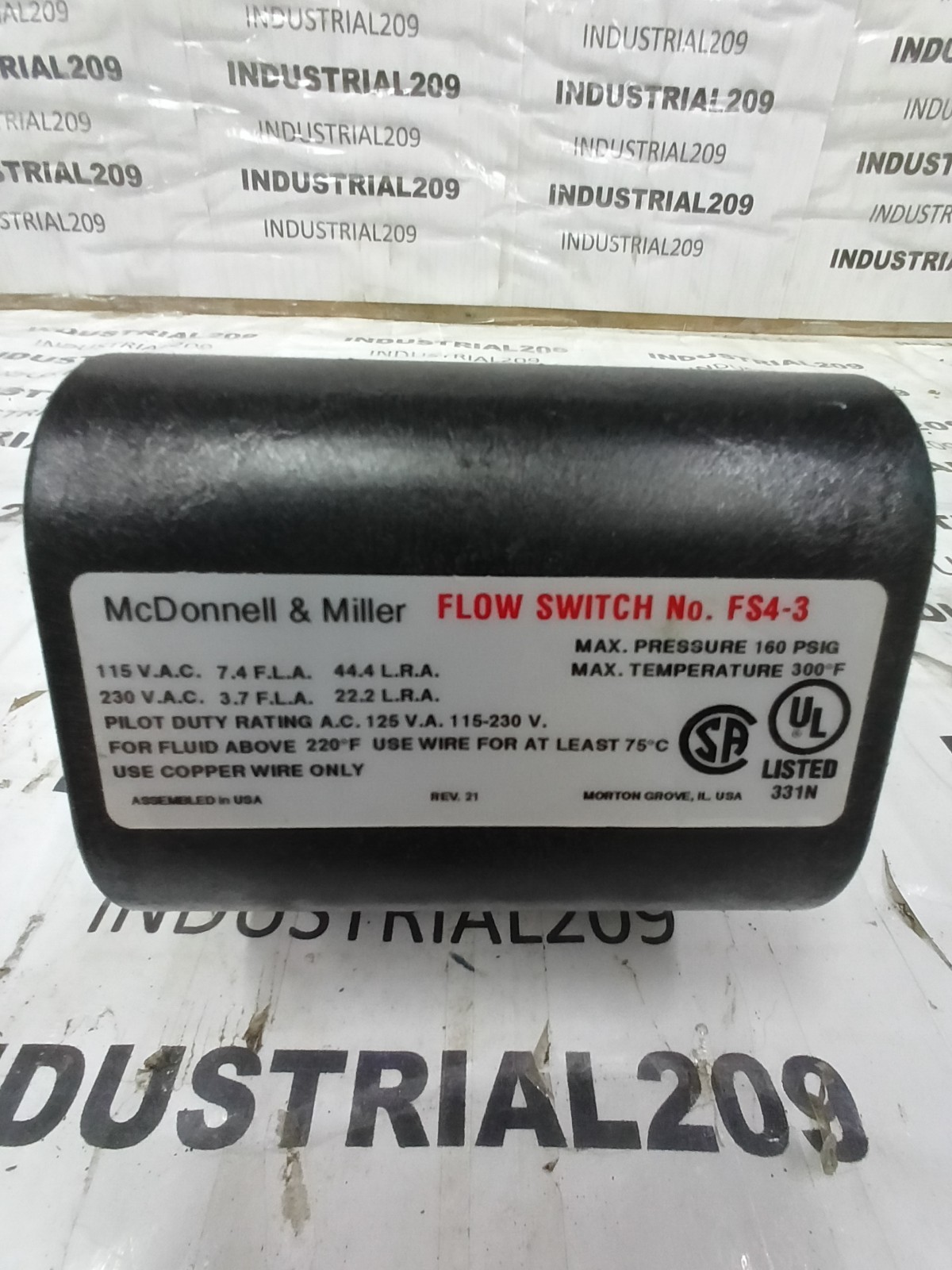 MCDONNELL+MILLER FS4-3 FLOW SWITCH
