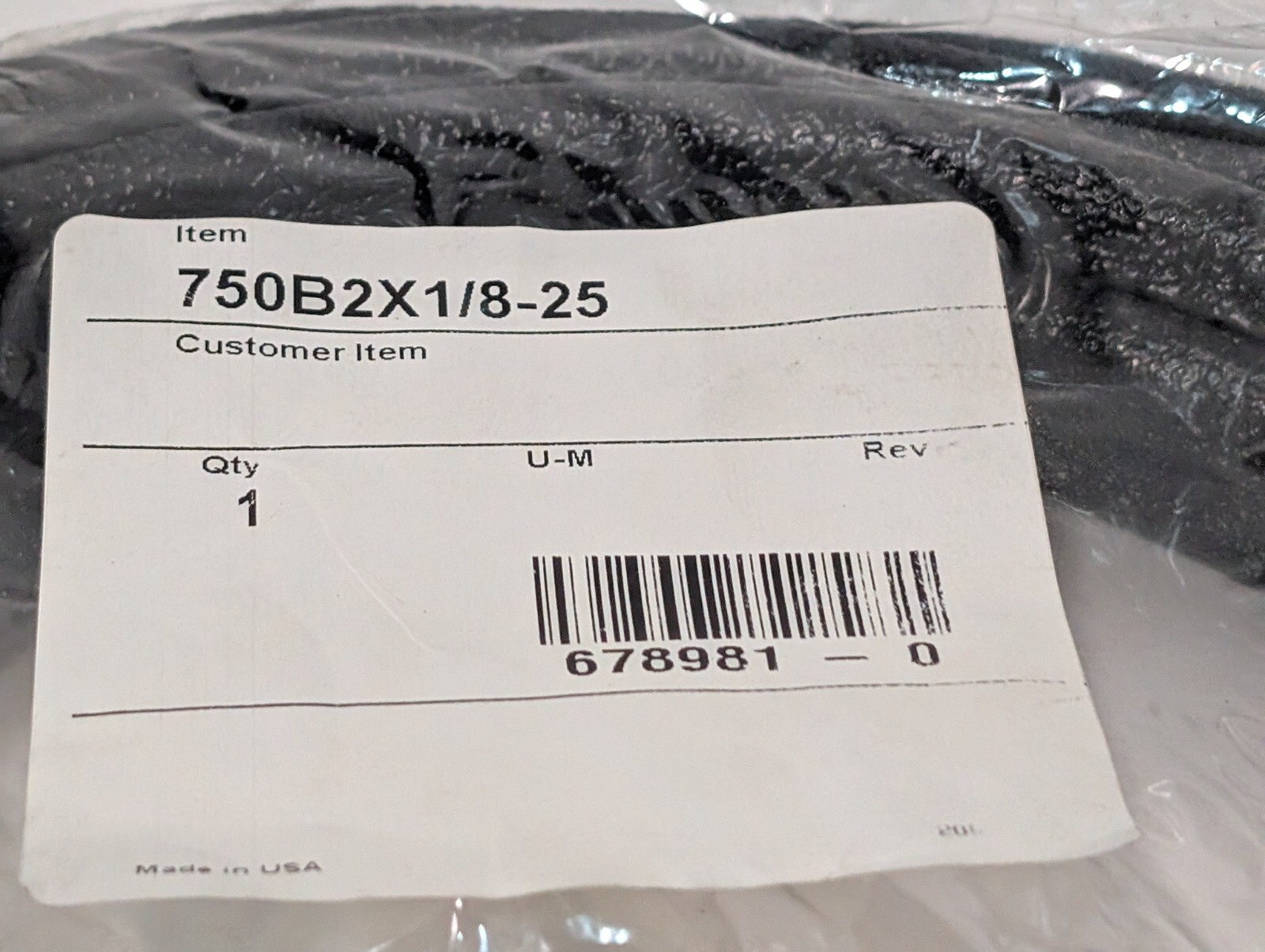 Lot of Assorted Industrial U-Shaped Keel Strip Black Sealing Seal Banding Trim