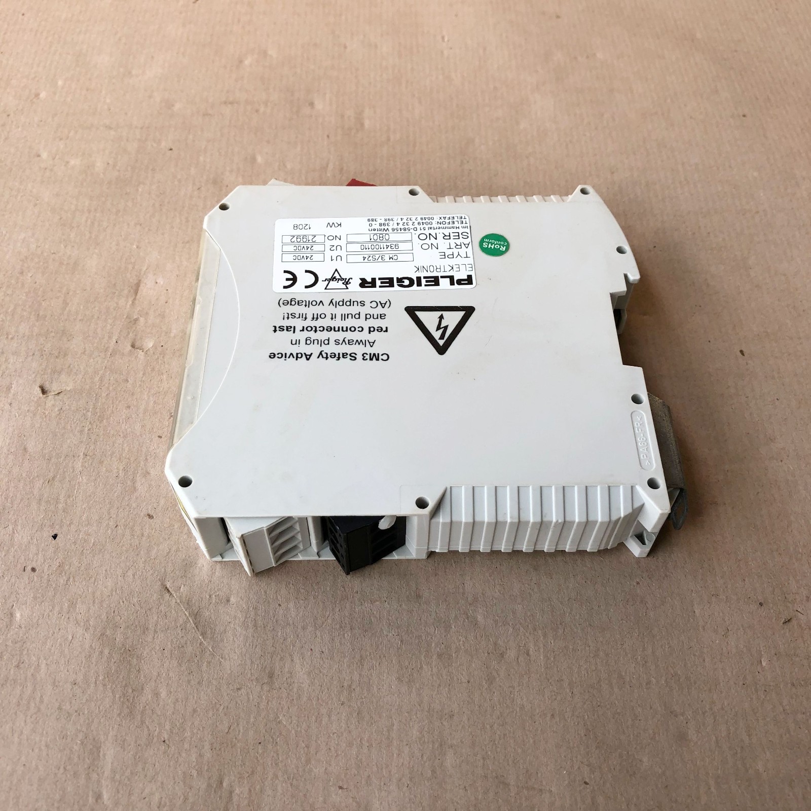 PLEIGER CM3 S24 CONTROL MODULE 9341100110