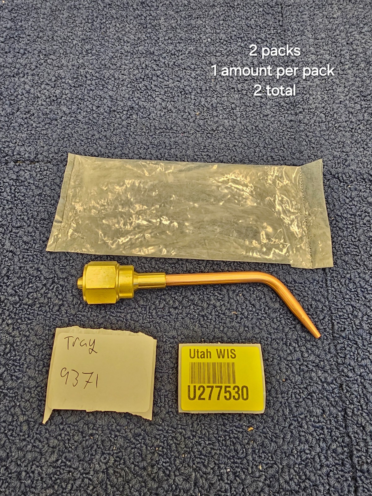 (QTY 2) Powerweld 1-W Victor Style Brazing/Welding Tip, Type W, HD, No 1