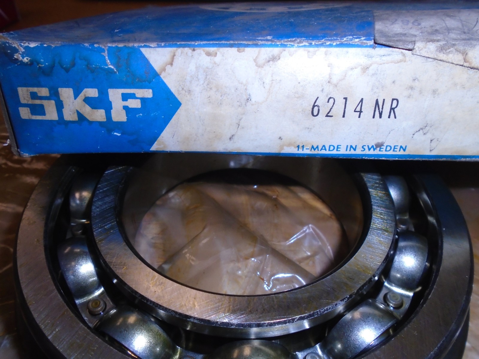 NOS! SKF P/N: 6214 N SINGLE ROW BALL BEARING Made in Sweden