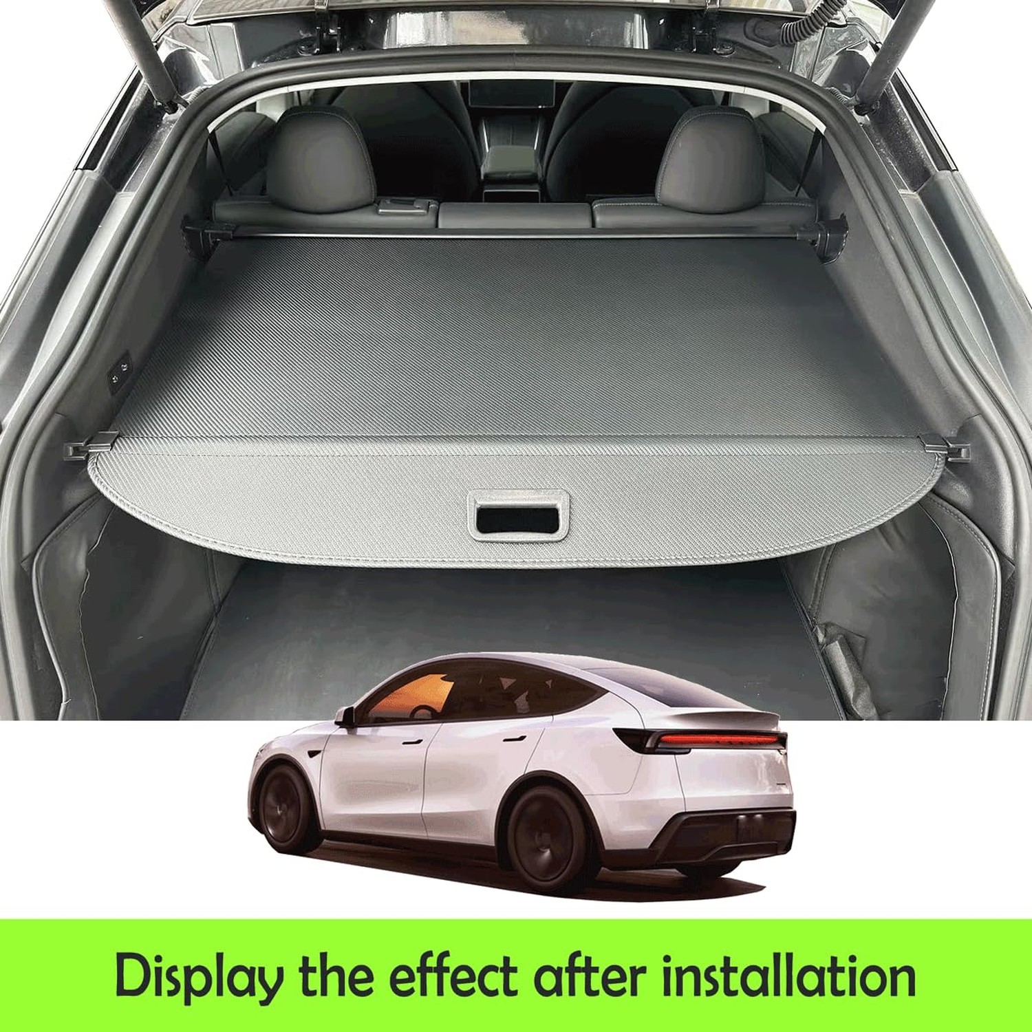 Retractable Trunk Cover Compatible with 2025 2026 Tesla Model Y Juniper Cargo…