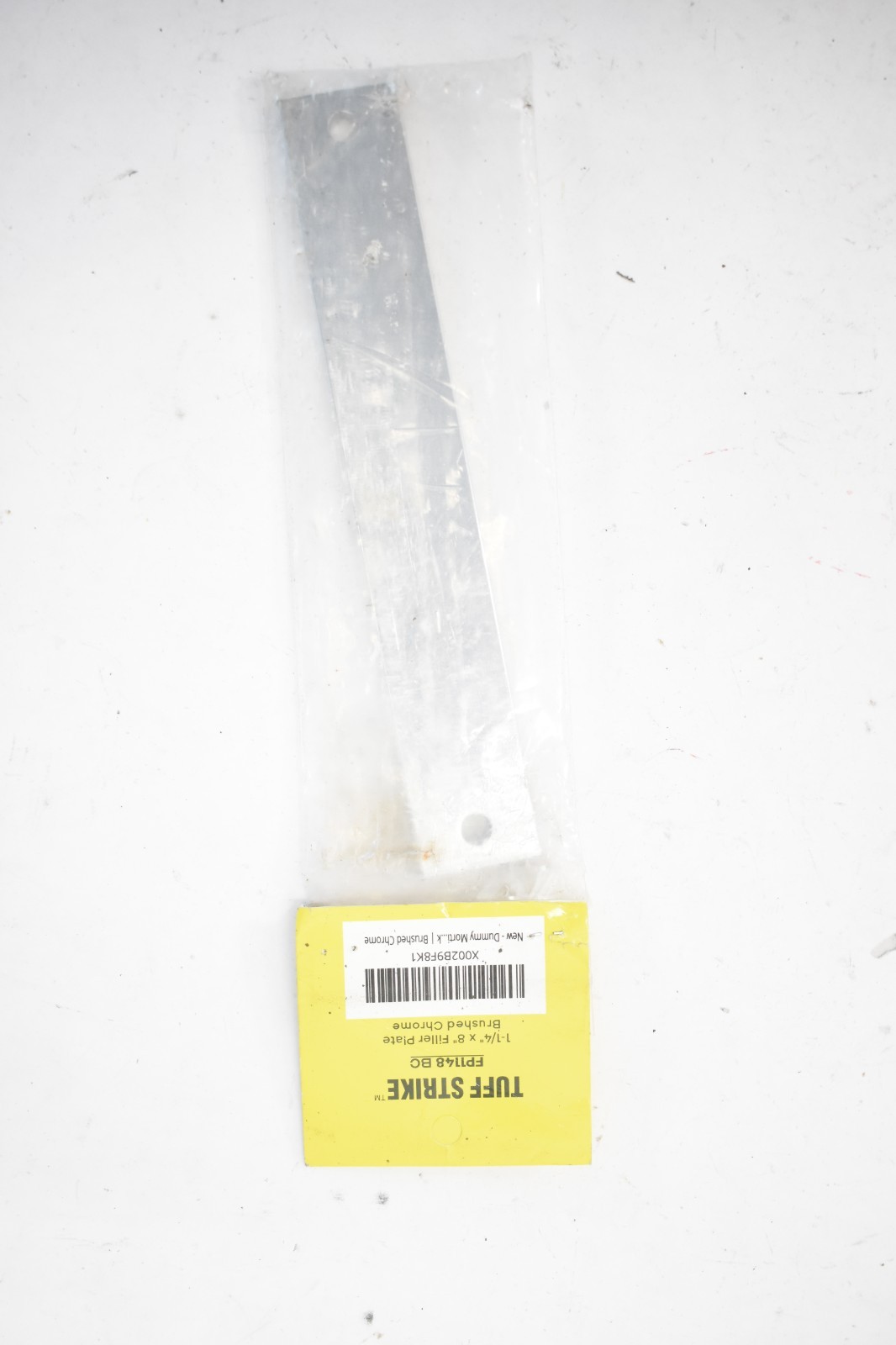Tuff Strike FP1148 BC 1-1/4″ x 8″ Filler Plate Brushed Chrome Finish Genuine OEM
