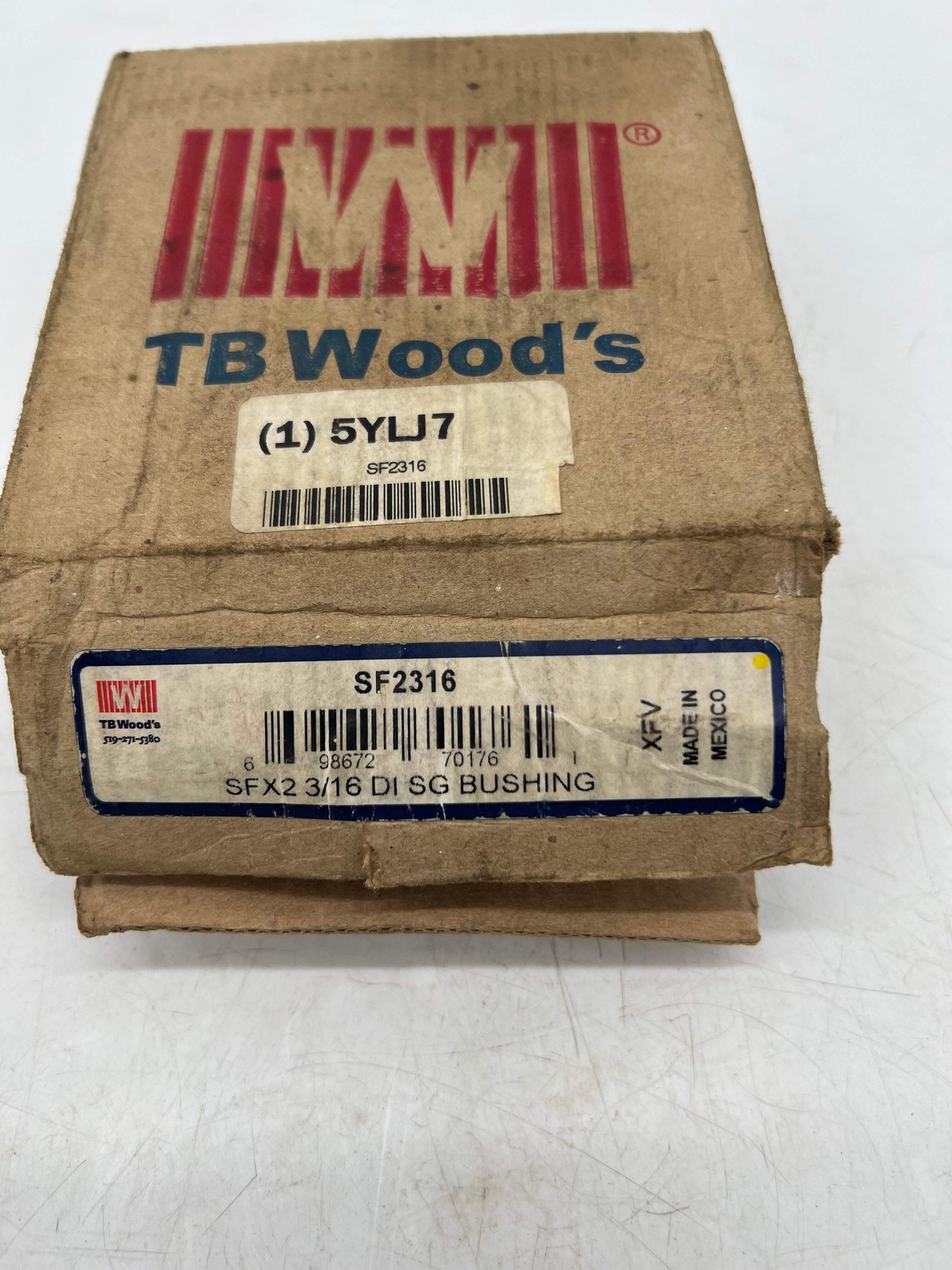 TB Woods SF2316 SG Bushing, 2-3/16″ Bore *Lot of (2)* (Open Box)